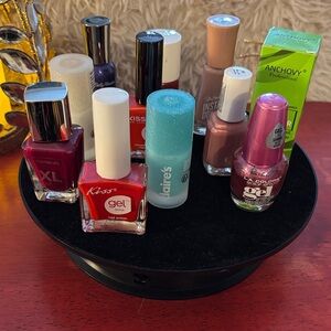 Kiss Gel Shine Nail Polish Set - Red, Pink, Purple